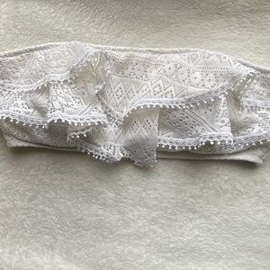 Victoria’s Secret Bandeau Top White Bikini